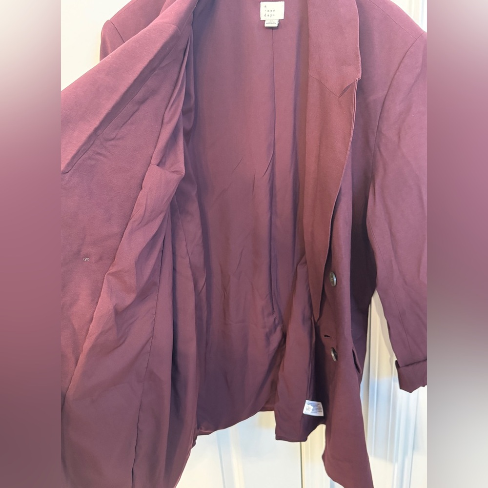 a new day Rich Maroon Blazer - Picture 9 of 9